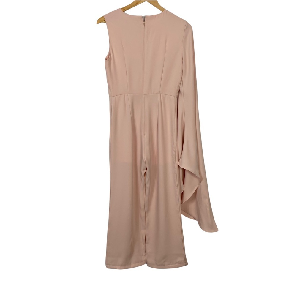Few Moda NY one shoulder Jumpsuit Wedding Dress Party Night out Dress Medium - Picture 5 of 11